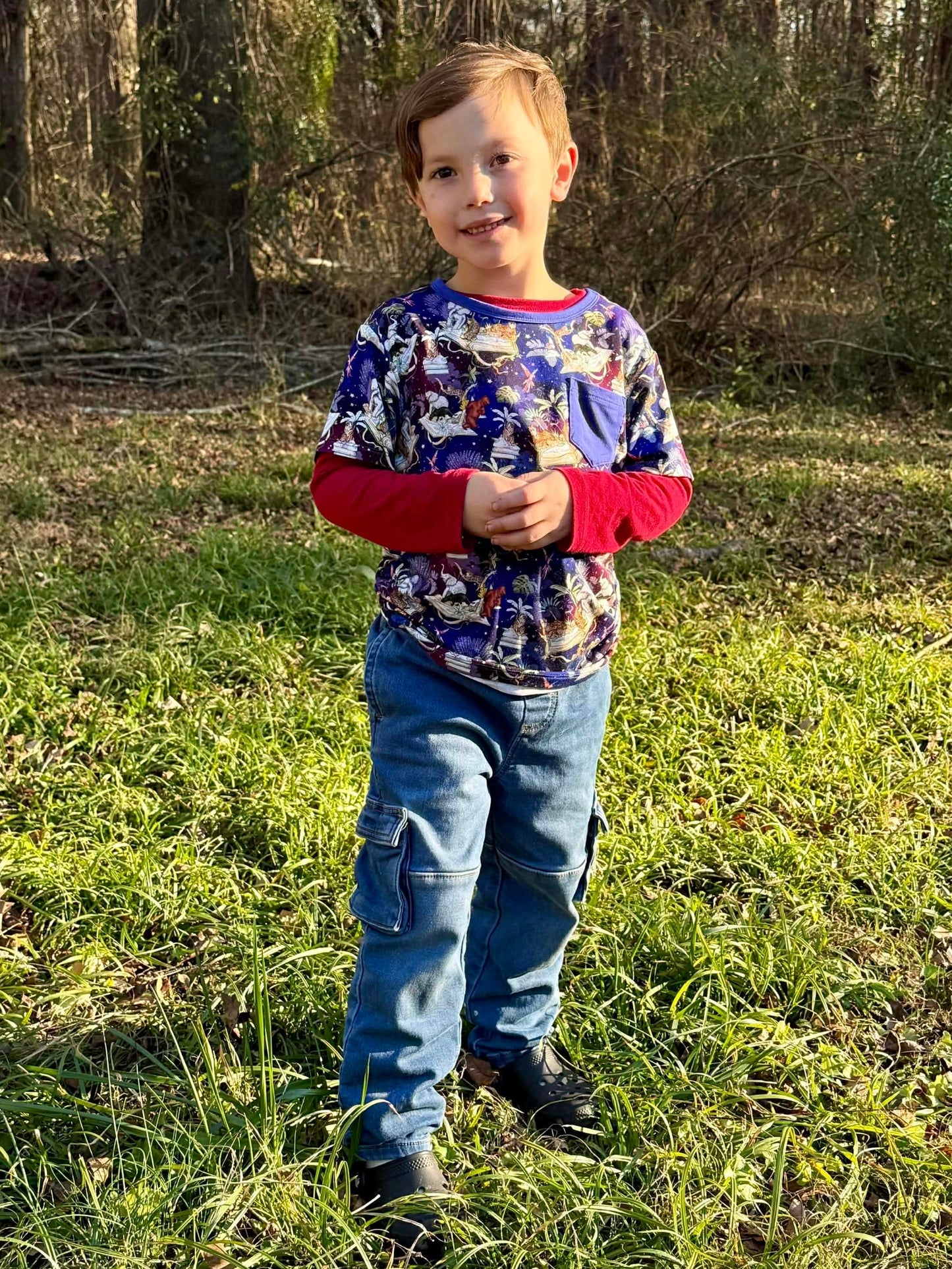 “Jungle Storybook” Pocket T-Shirt