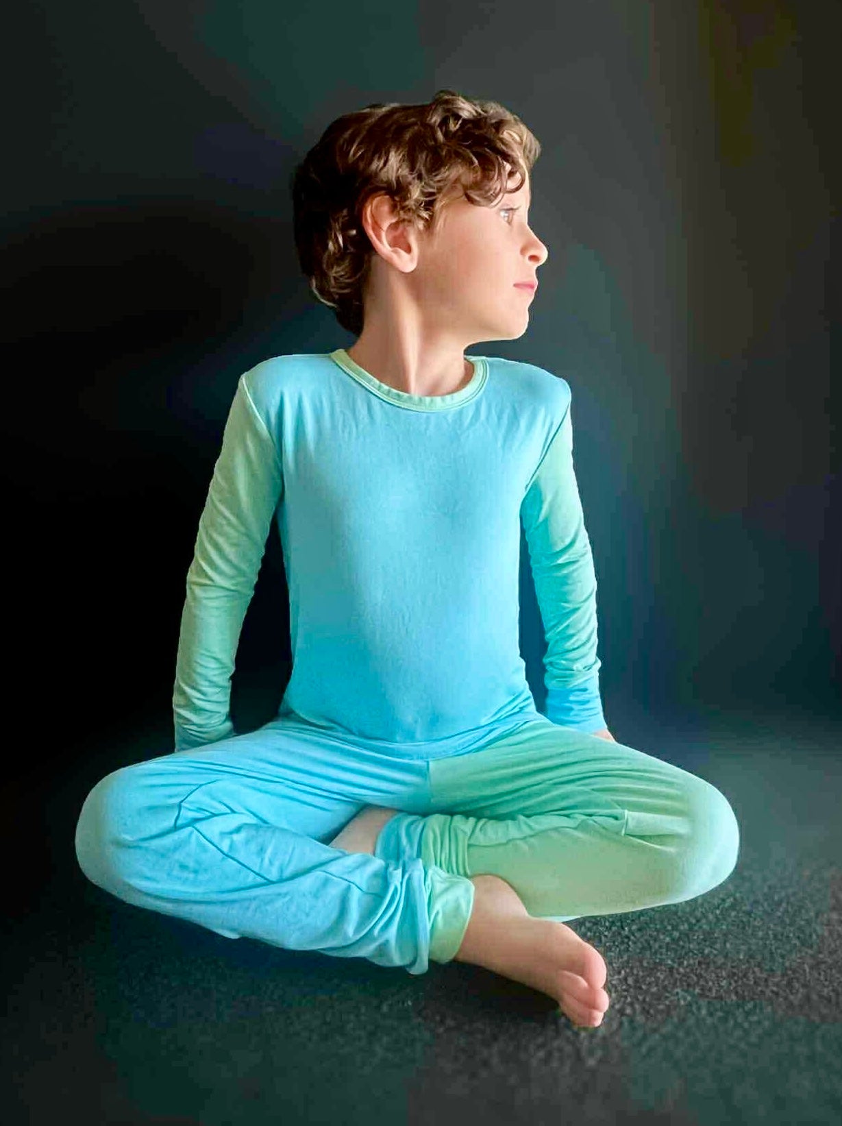 “Color Block Pop” Two-Piece Pajamas