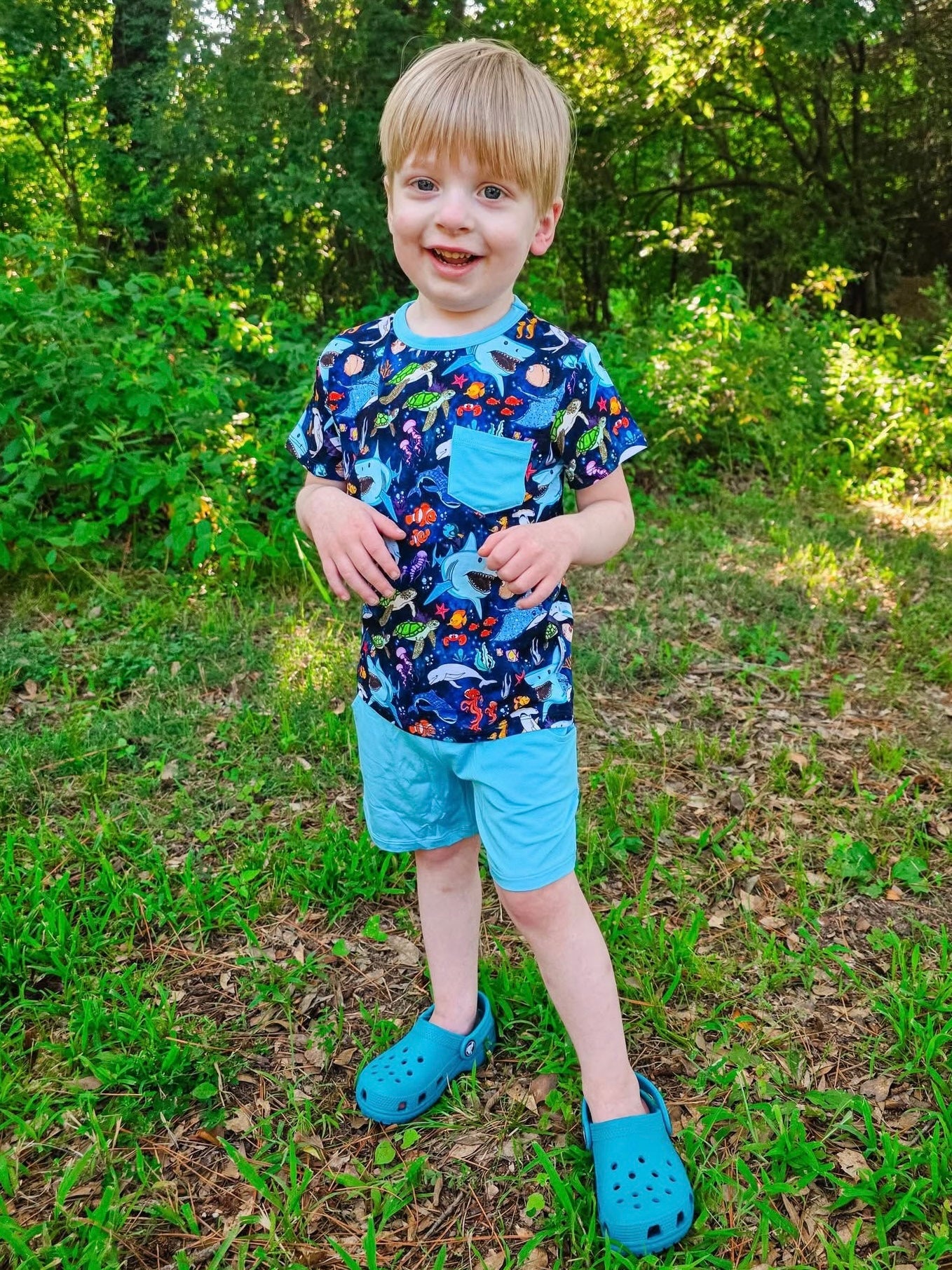 “Beyond The Reef” Two-Piece Shorts Set