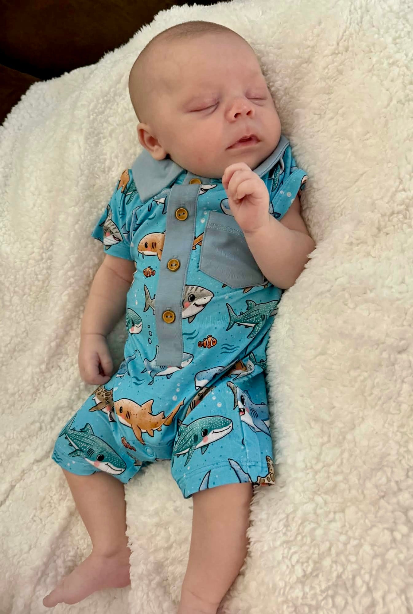 Chomp Crew Polo Romper
