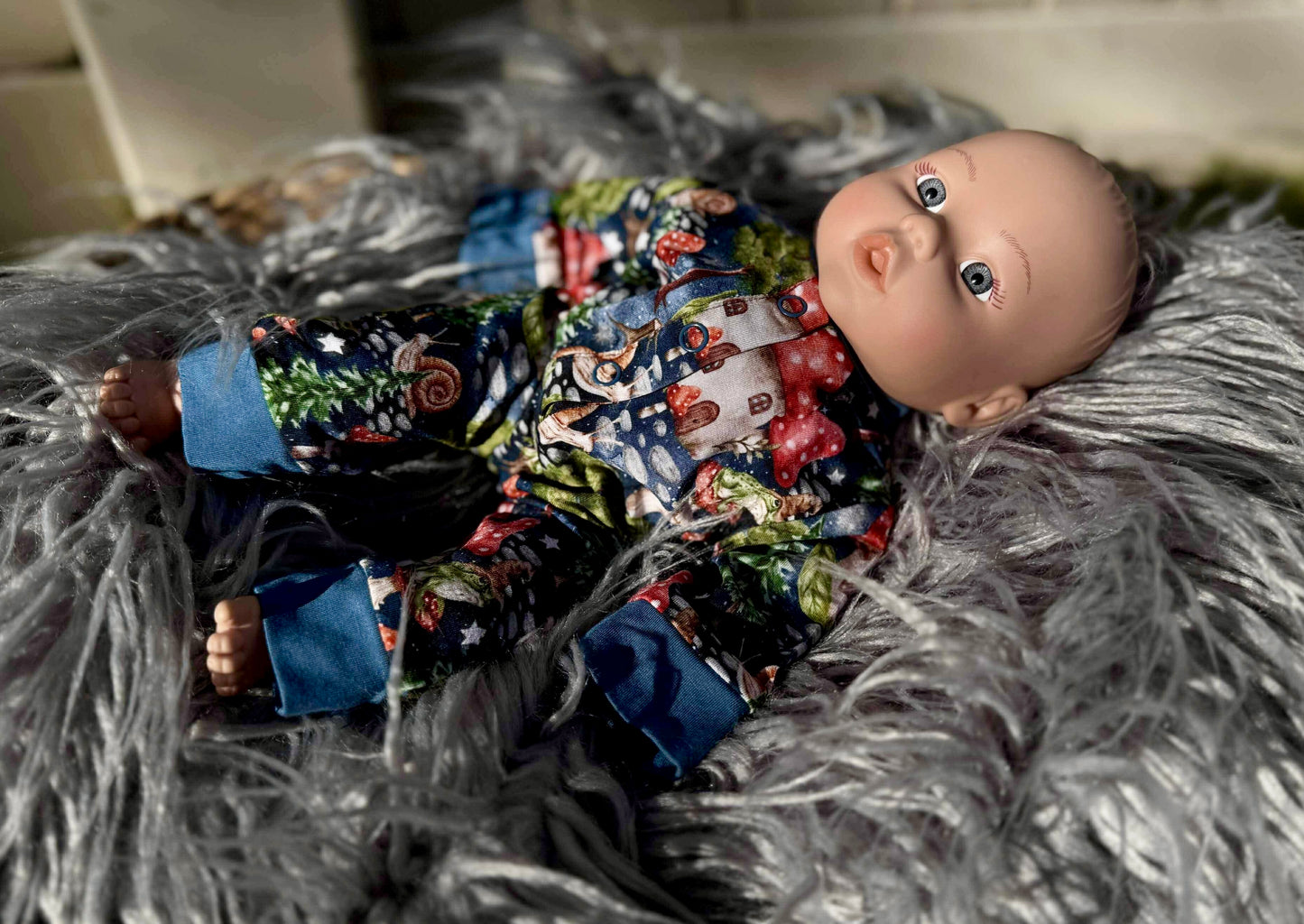 “Enchanted Mushroom Forest” Doll Romper
