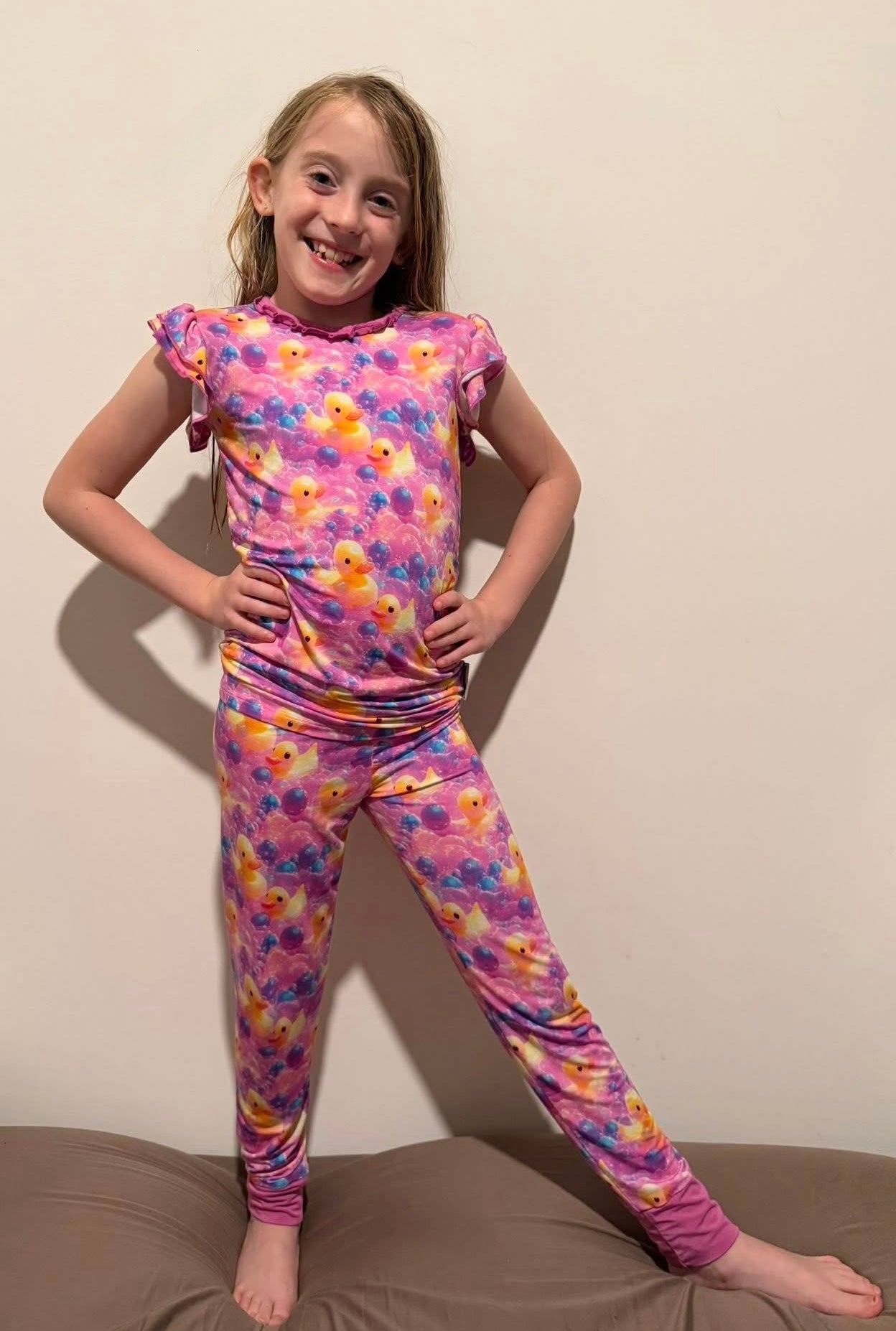 “Bubble Duckies” Two-Piece Pajamas