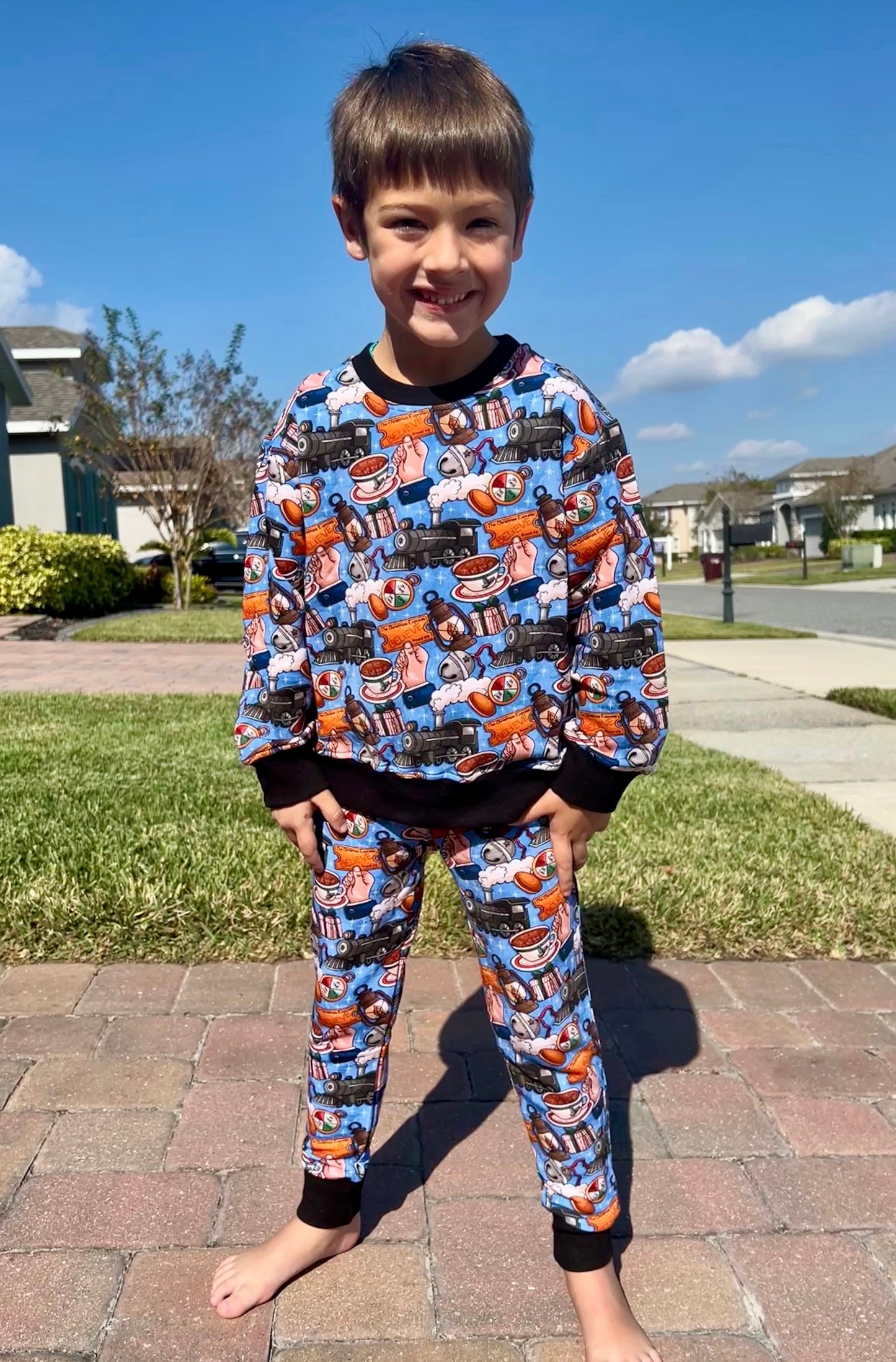 “Christmas Express” Jogger Set