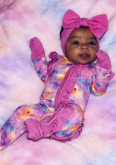 “Bubble Duckies” Ruffle Zippy
