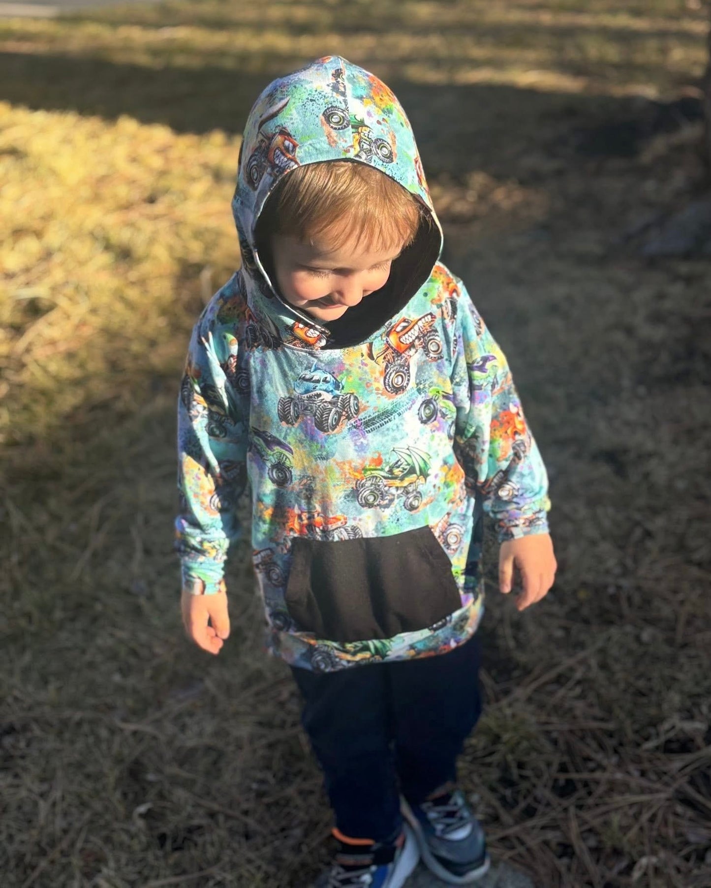 “Monster Truck Mayhem” Pull Over Hoodie