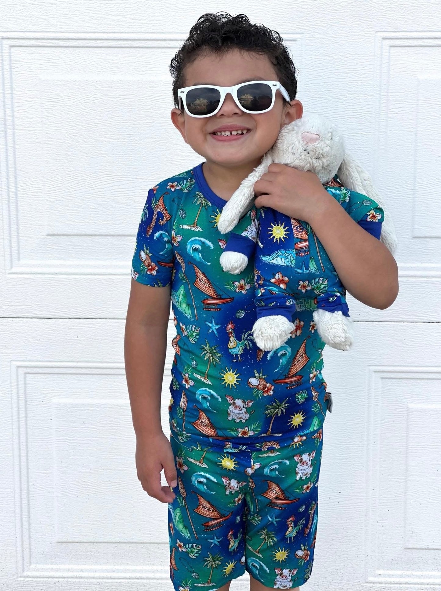 “Oceans Calling” Doll Romper