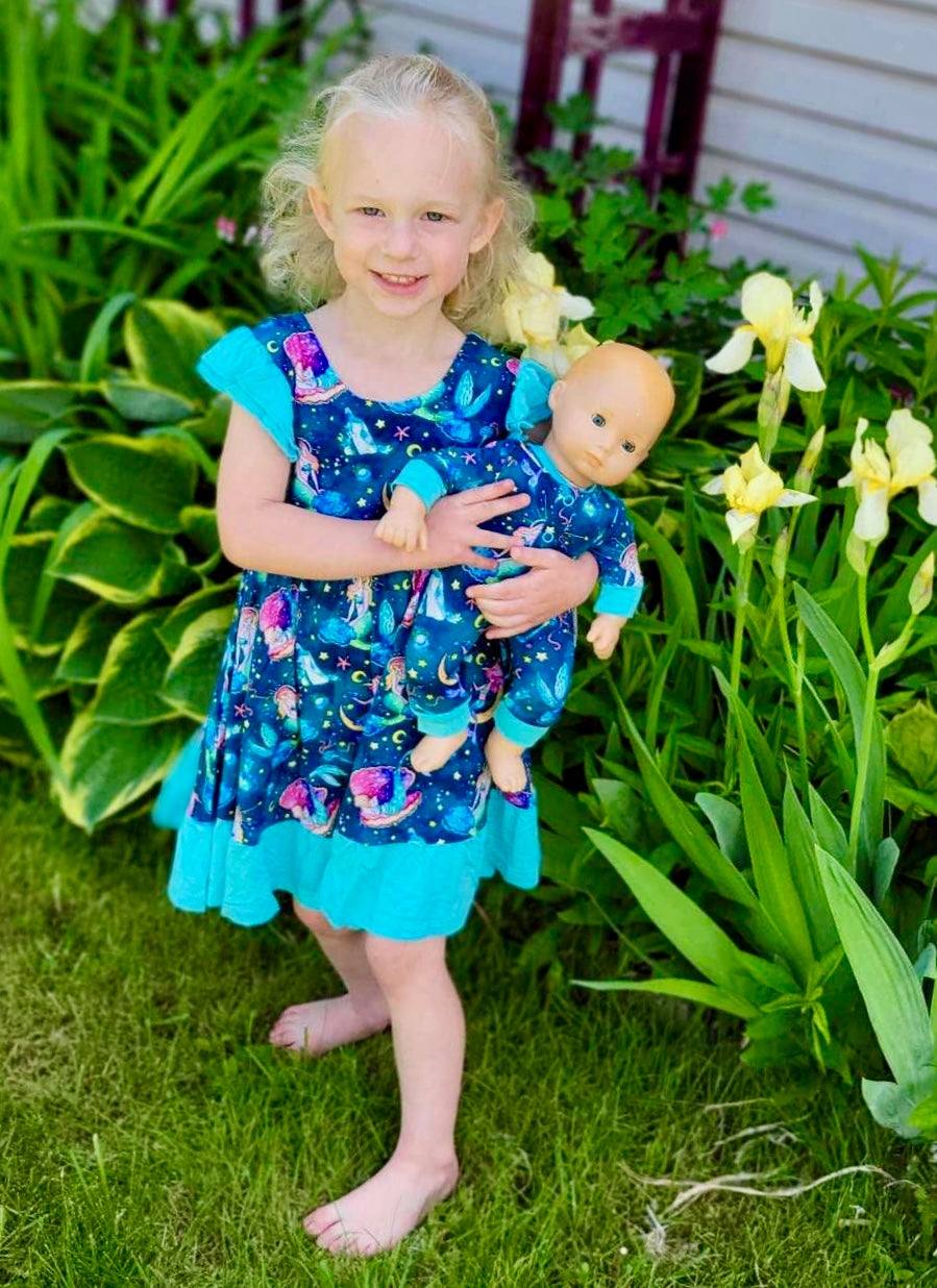 Mystical Mermaids Doll Romper