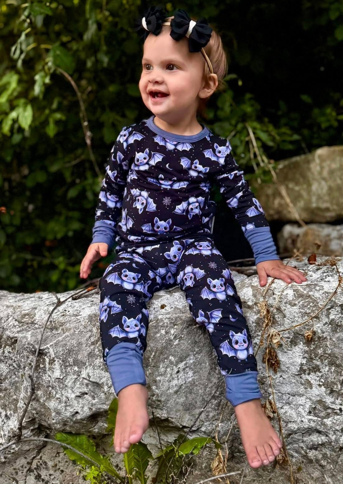 Moonlit Flutters Two-Piece Pajamas