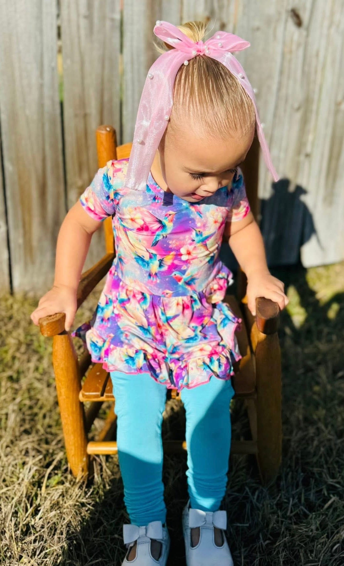 “Hummingbird Haven” Peplum Set