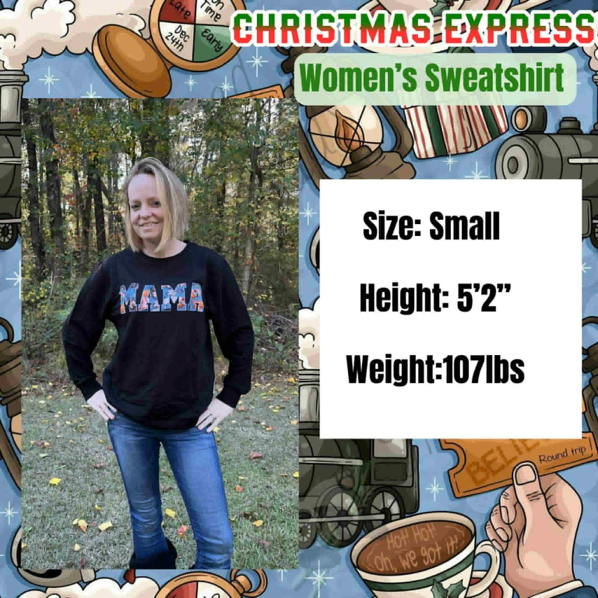“Christmas Express” Mama Sweater