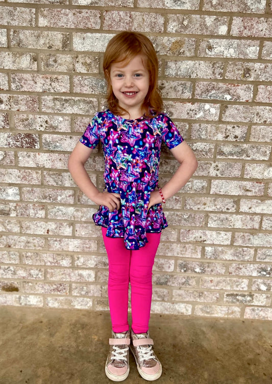 “Cosmic Burst” Peplum Set