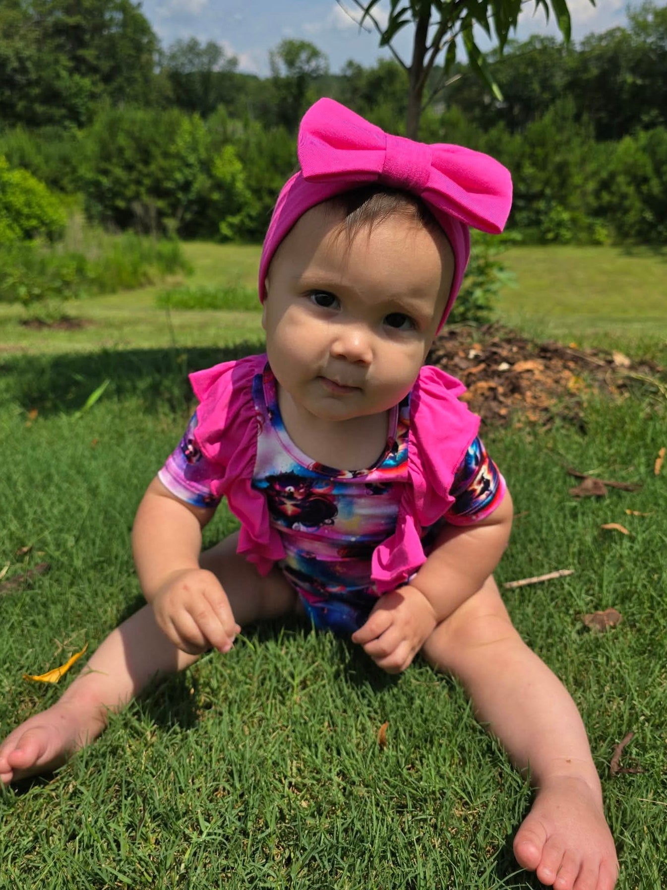 Mermaid Wishes Ruffled Bubble Romper