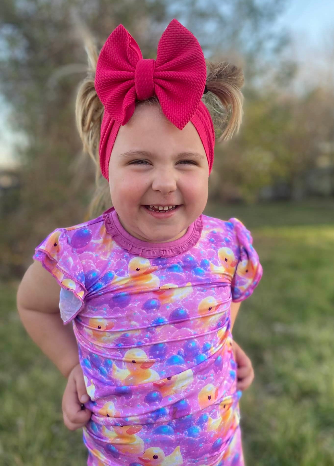 “Bubble Duckies” Two-Piece Pajamas