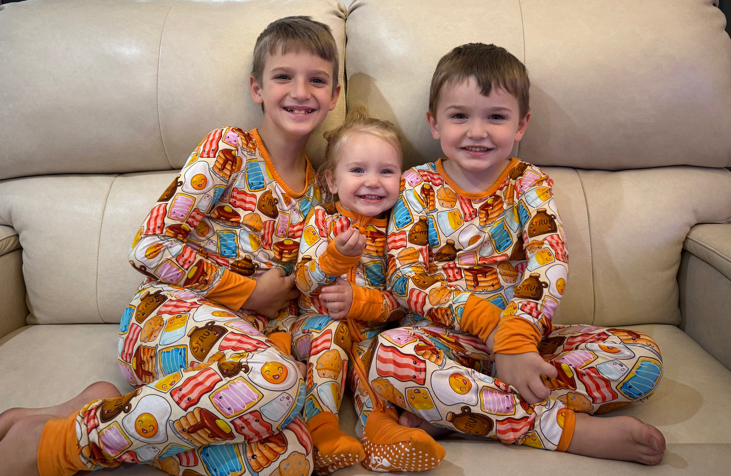 “Breakfast” Two-Piece Pajamas