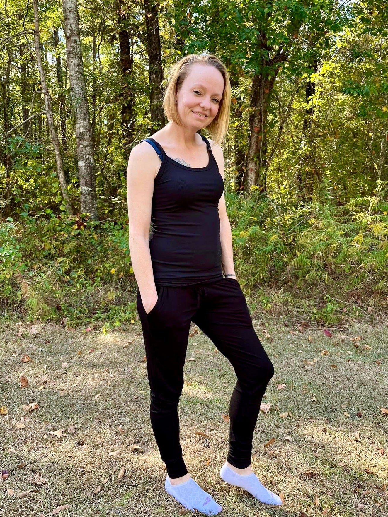 Solid Black Woman’s Joggers