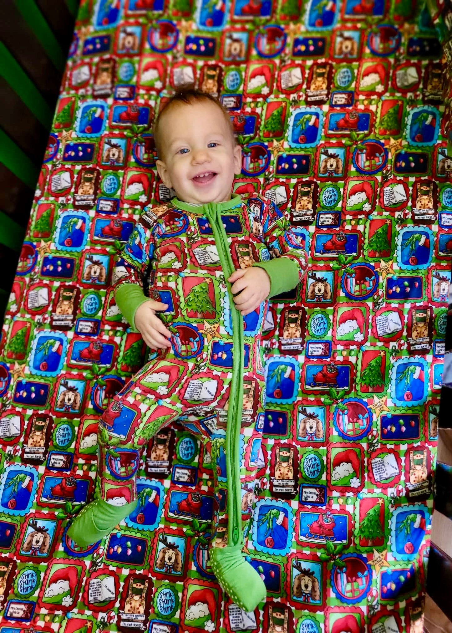 “Mean One” Crib Sheets