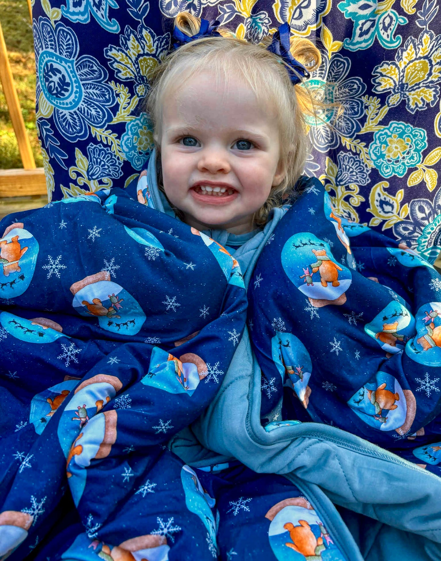 “Flurry Friends” Quilted Blanket