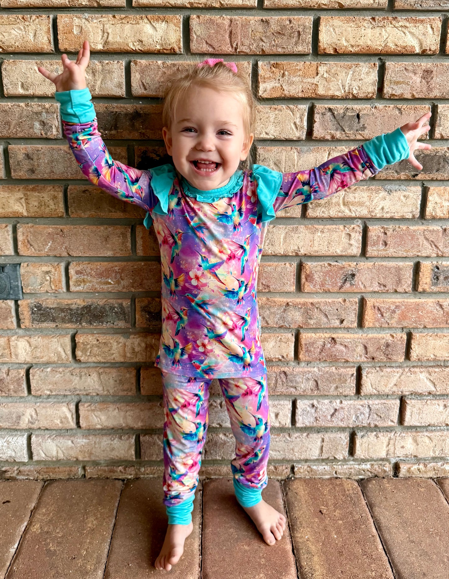 “Hummingbird Haven” Two-Piece Pajamas