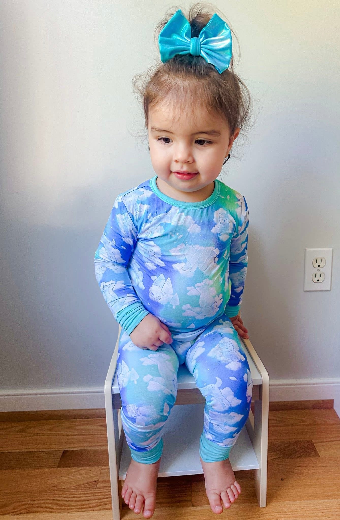 “Cloudland Forest Friends” Two-Piece Pajamas