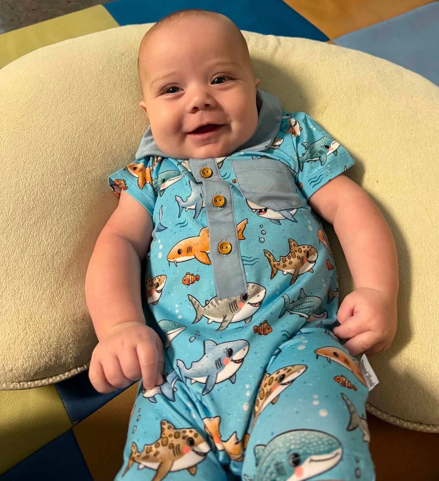 Chomp Crew Polo Romper