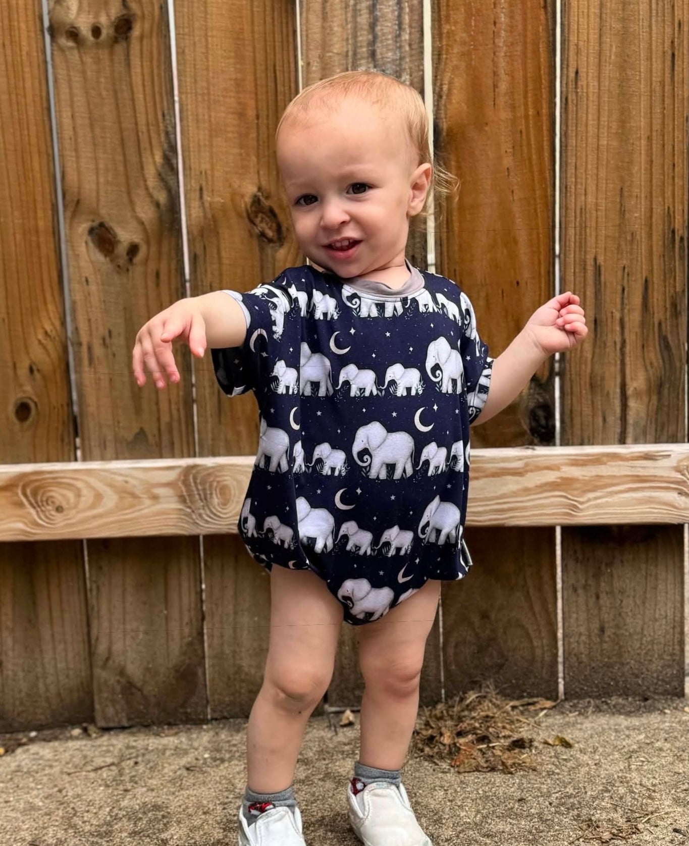 Elephant Bubble Romper