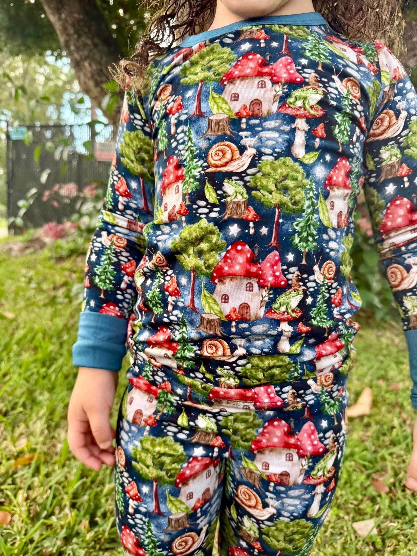 “Enchanted Mushroom Forest” Two-Piece Pajamas