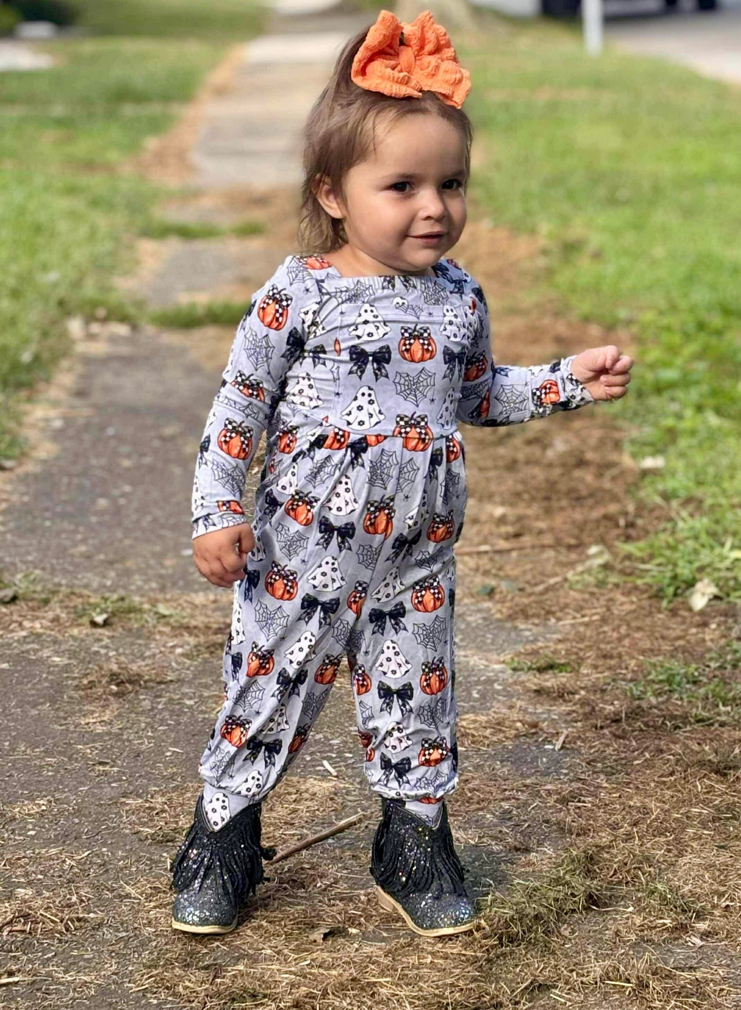 “Boos and Bows” Romper