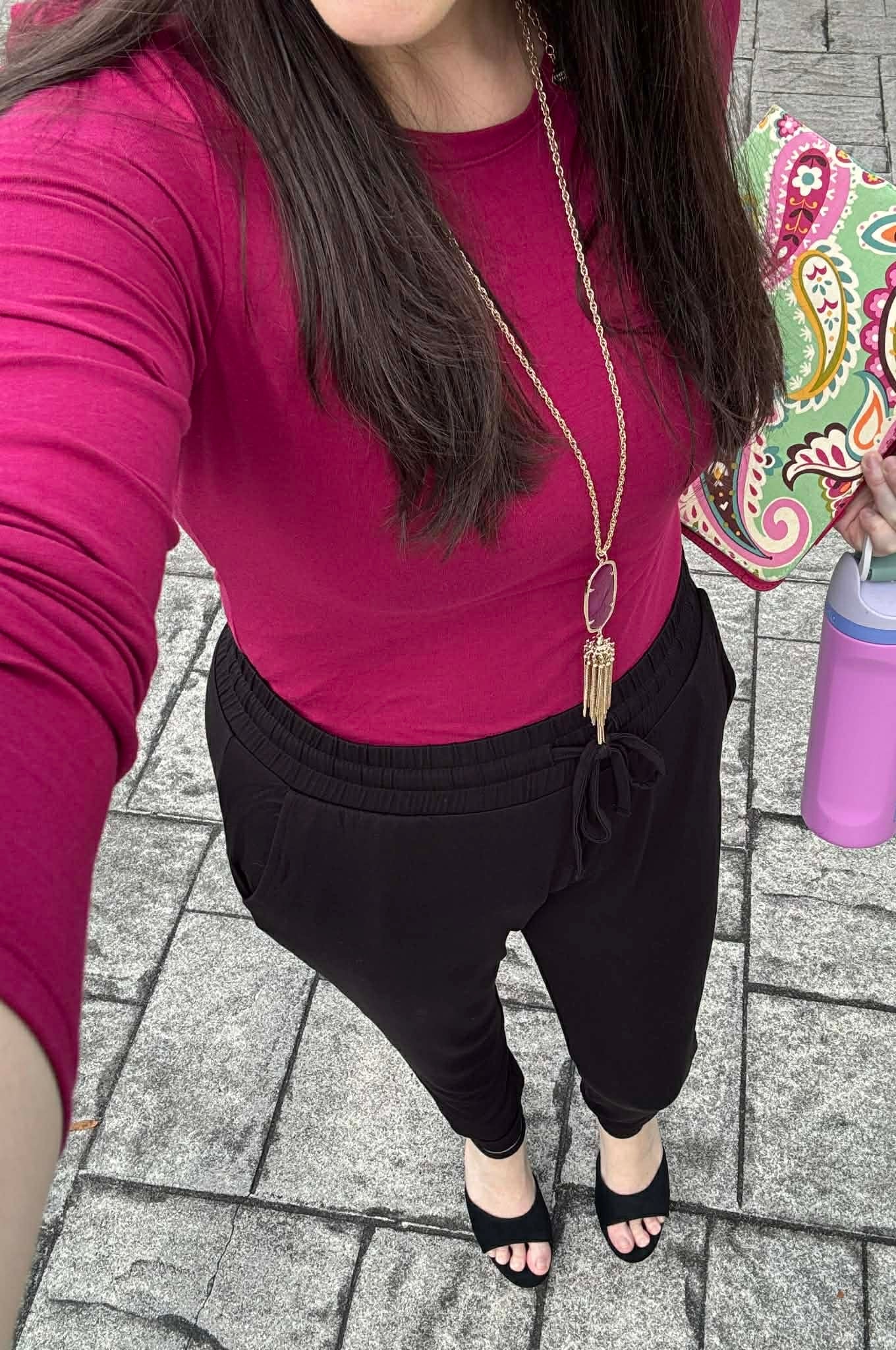 Solid Black Woman’s Joggers