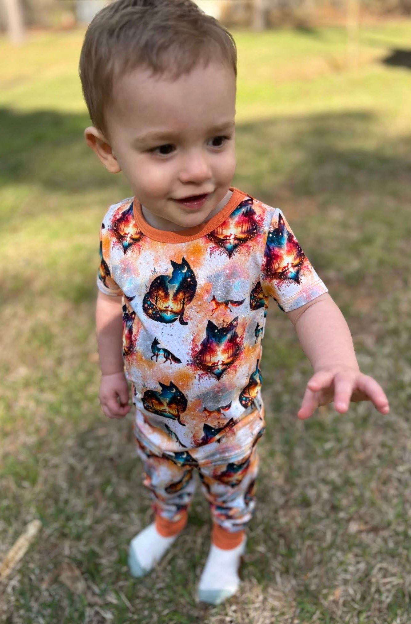 “Whimsical Foxes” Two-Piece Pajamas