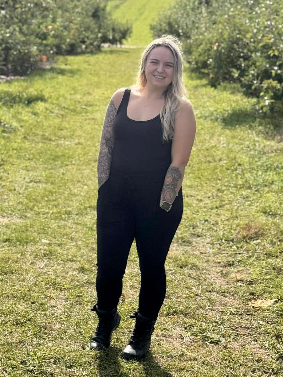 Solid Black Woman’s Joggers