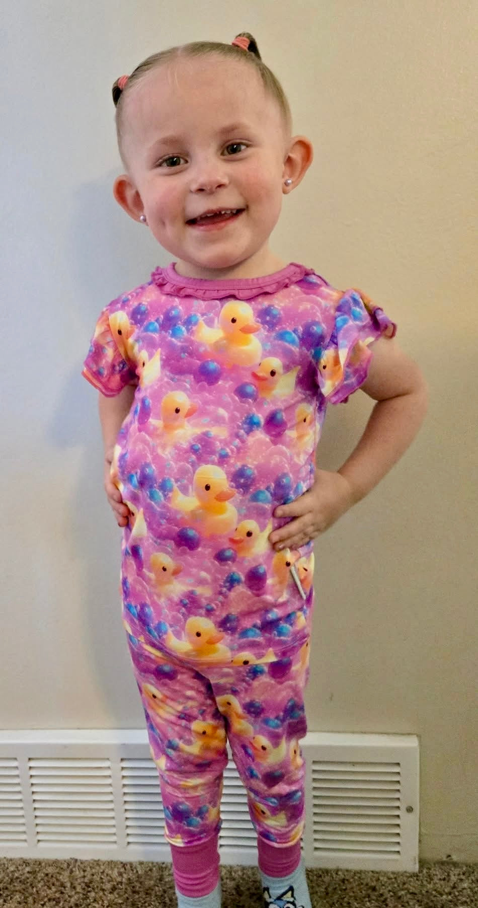 “Bubble Duckies” Two-Piece Pajamas