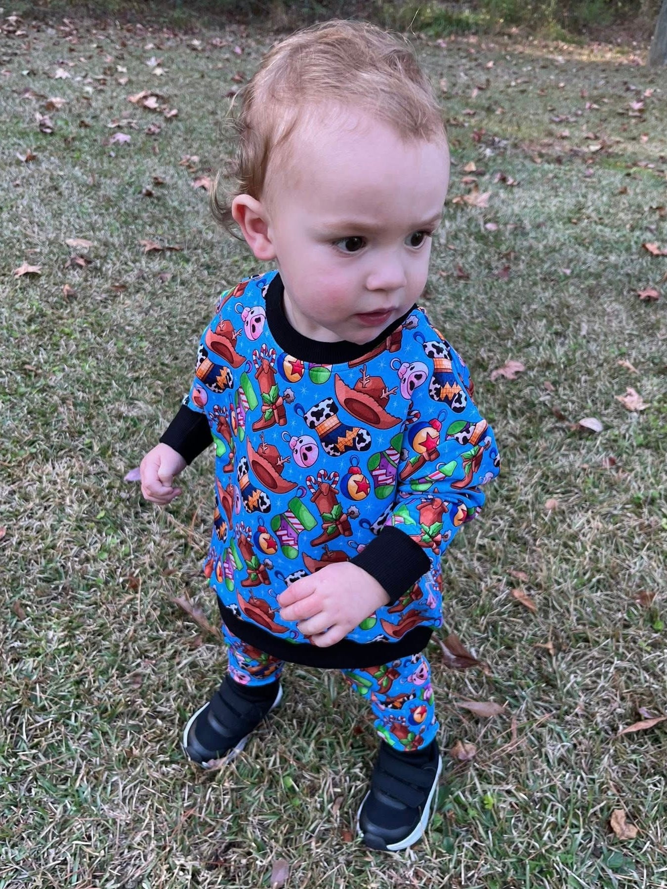 “To Infinity and Christmas” Jogger Set