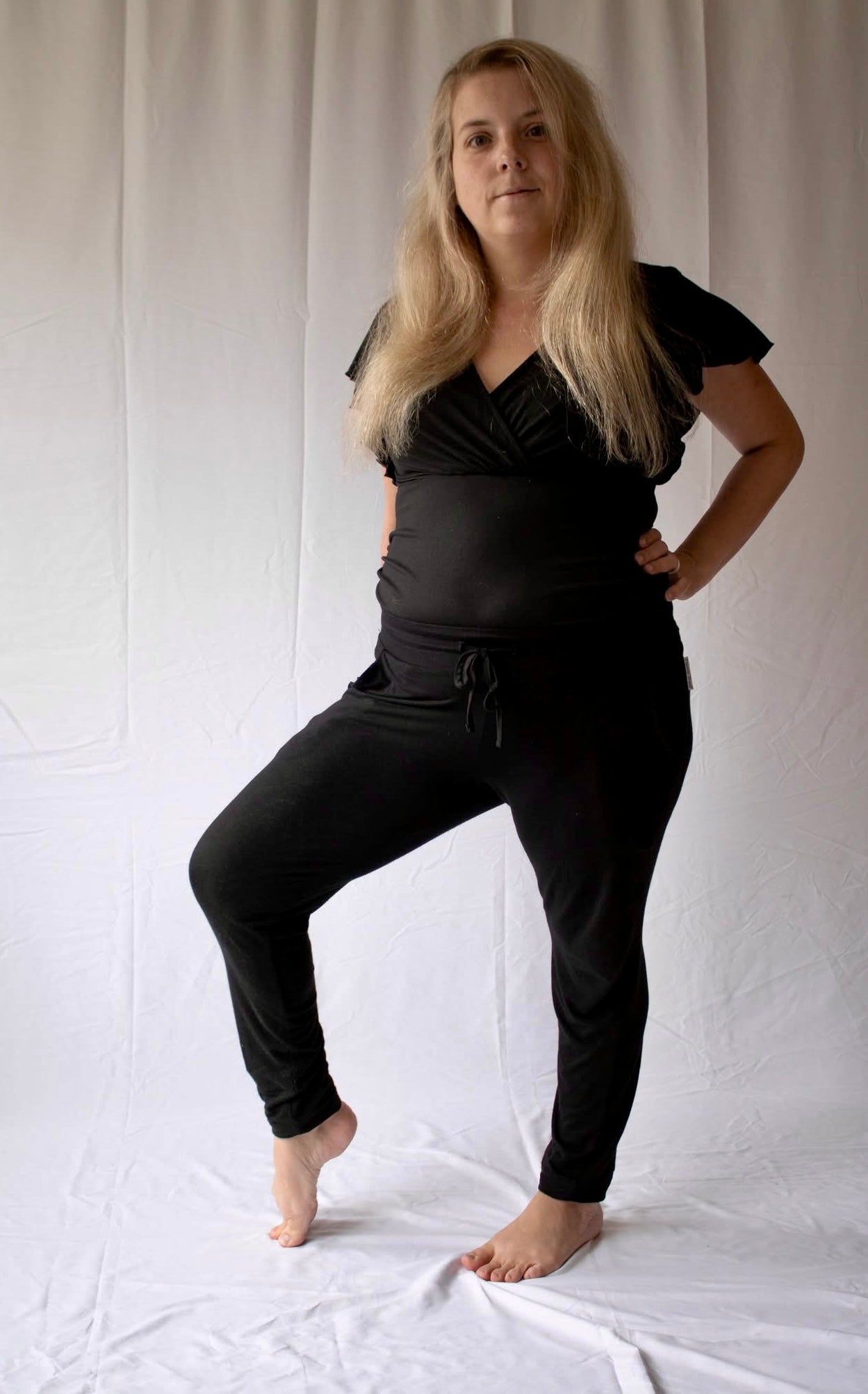 Solid Black Woman’s Joggers