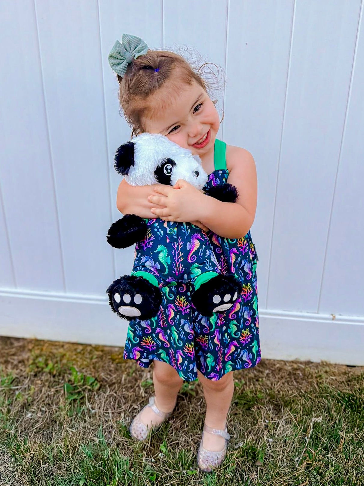 “Seahorse Lagoon” Doll Romper