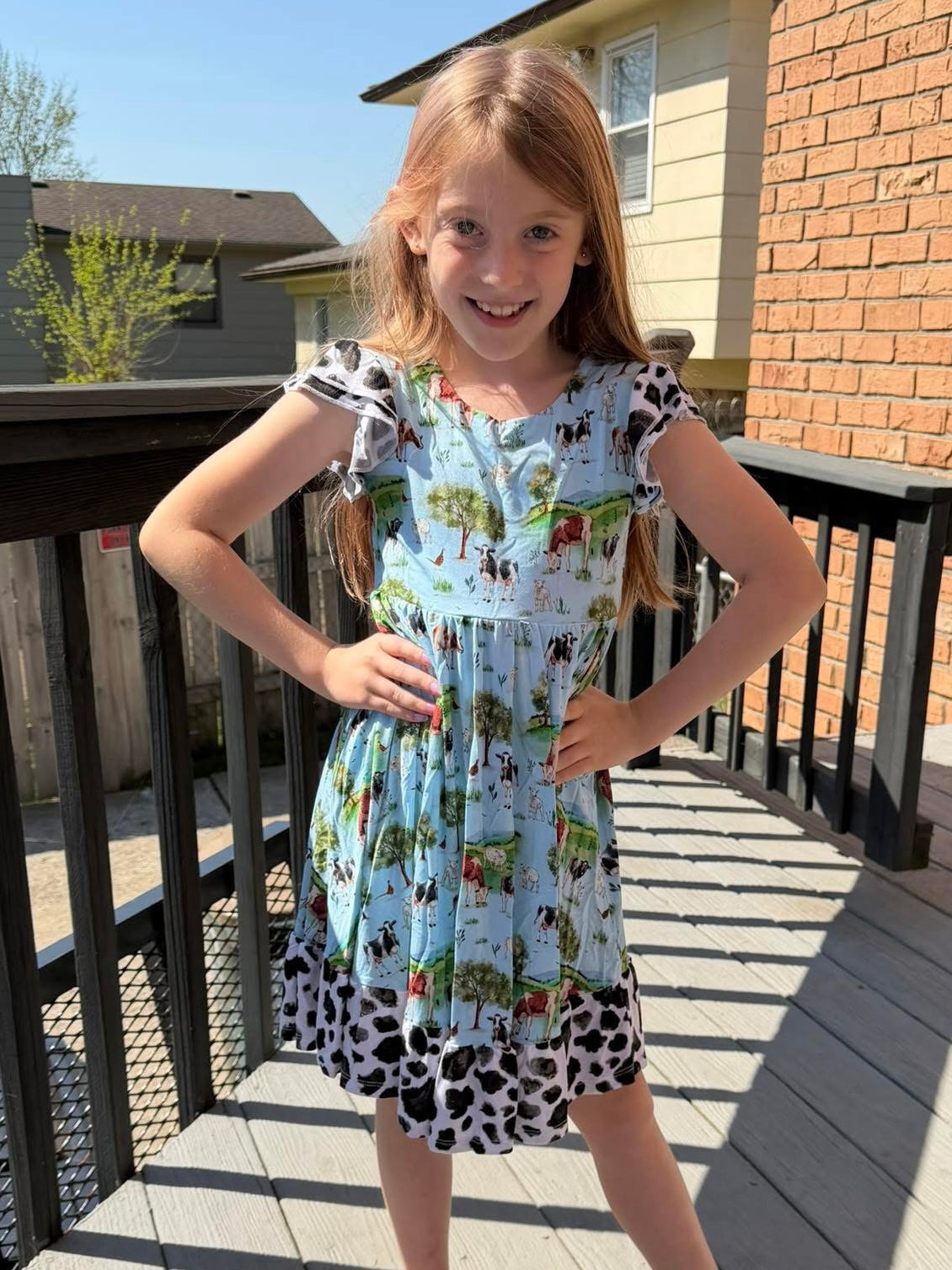“Cows” Twirl with Bow Back
