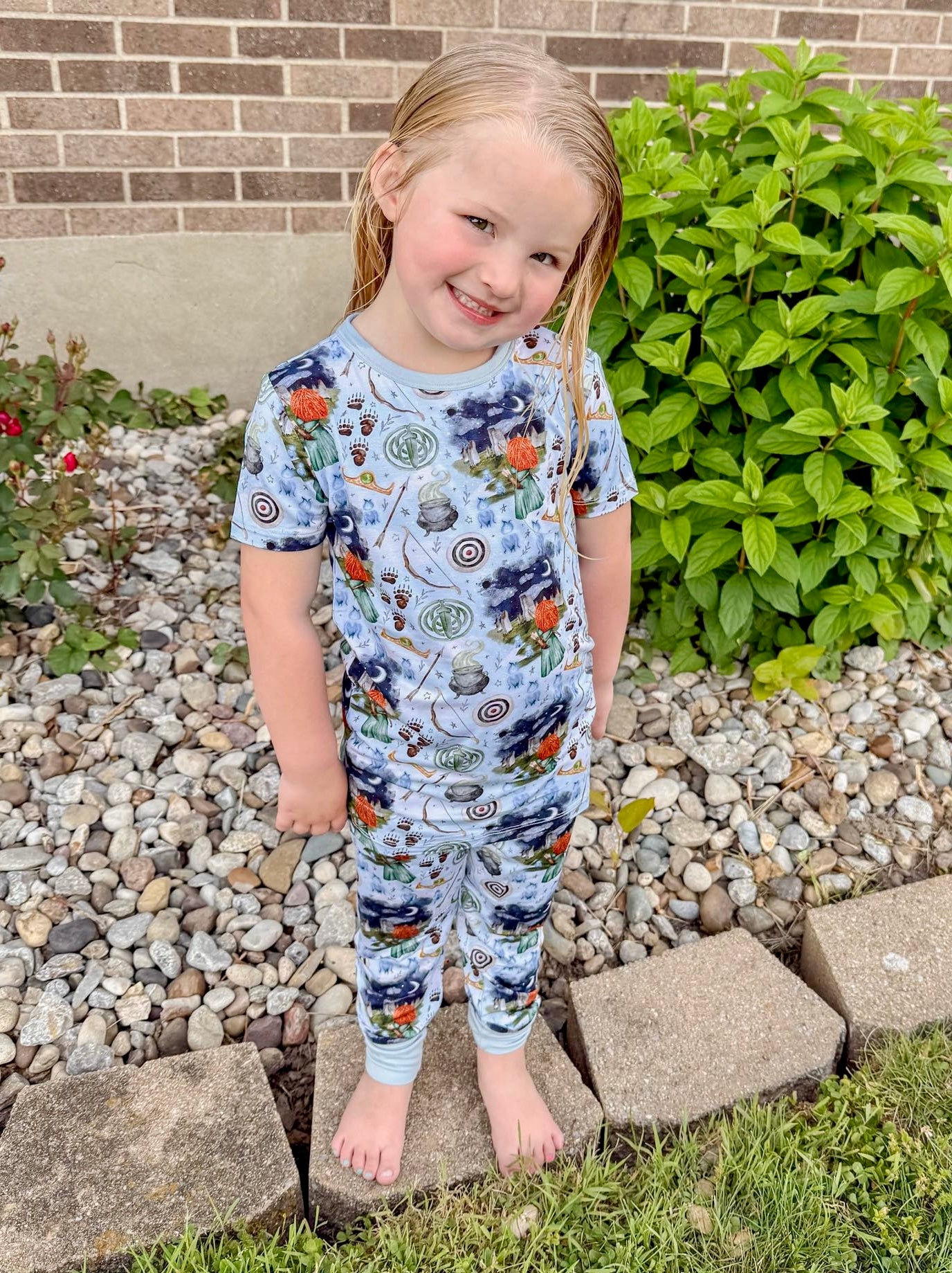 “Tiny but Brave” Two-Piece Pajamas