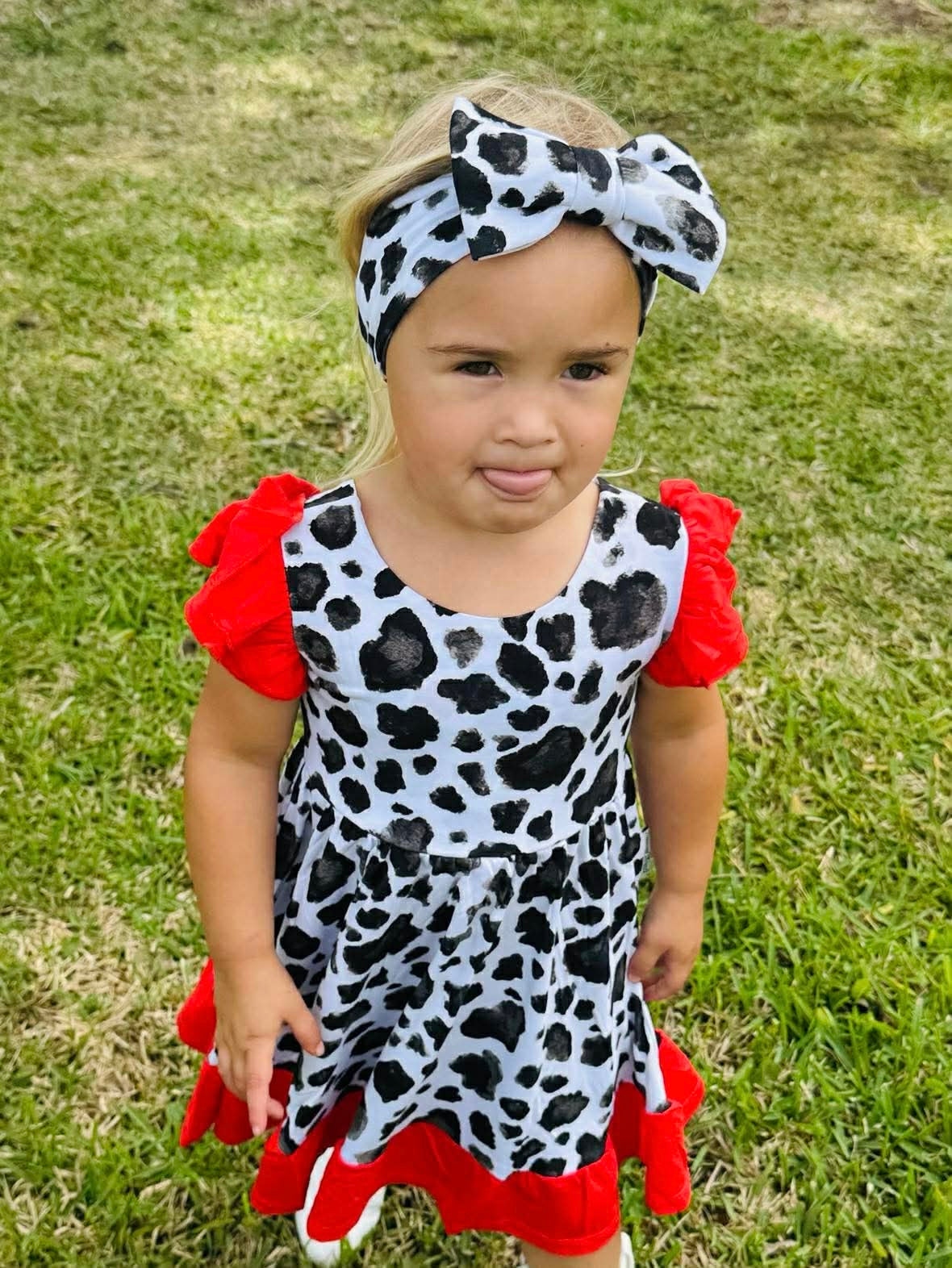 “Cows” Bow Headband