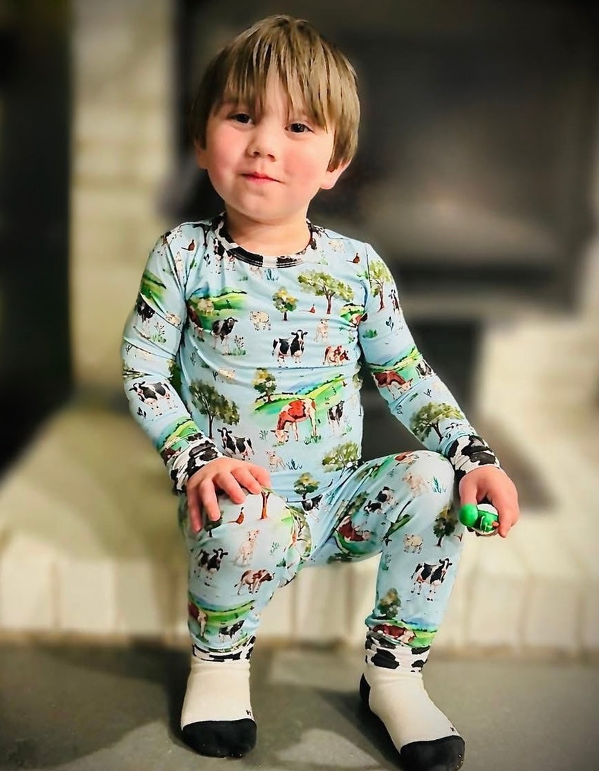 “Cows” Two-Piece Pajamas