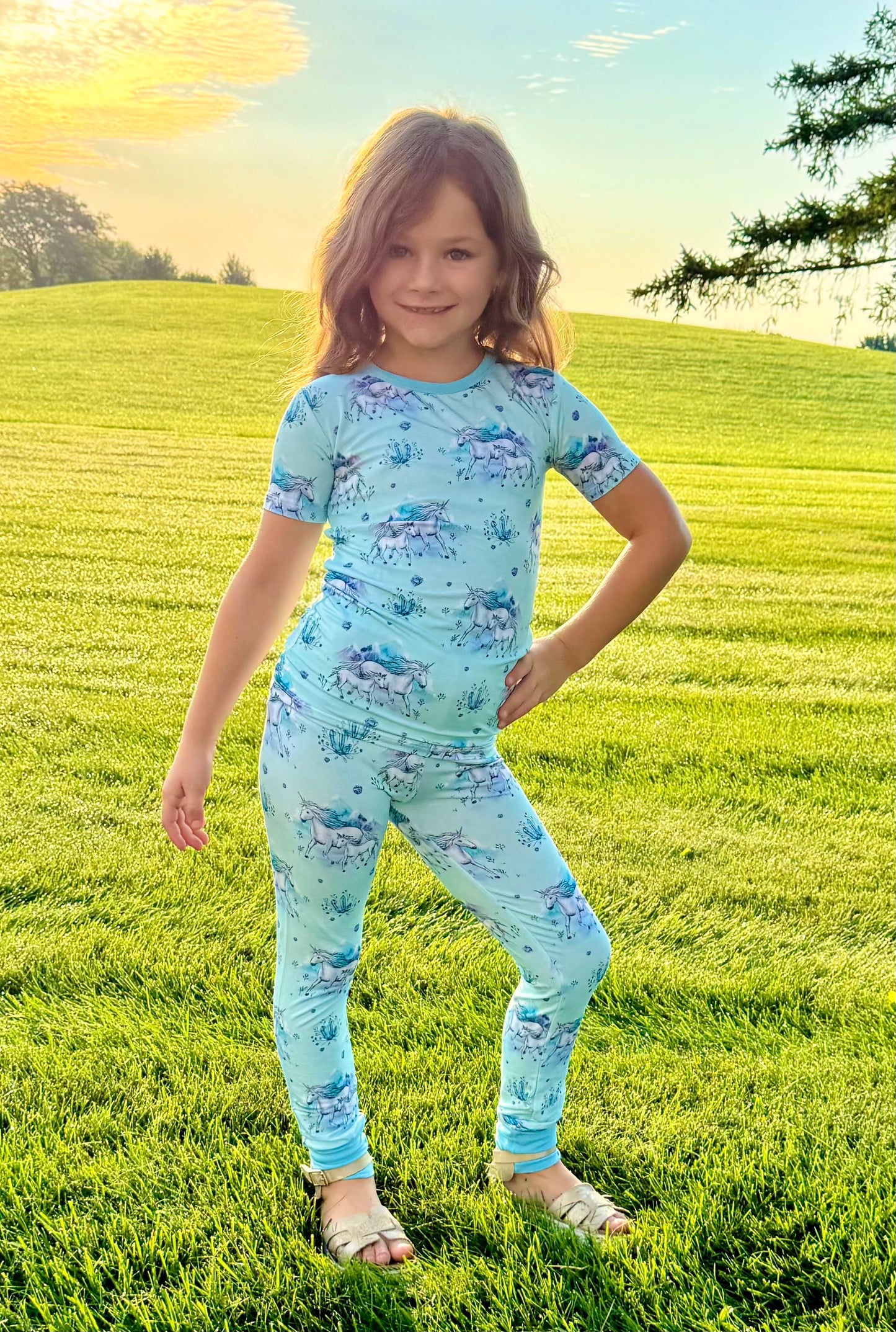 “Unicorns Dreamstone” Two-Piece Pajamas