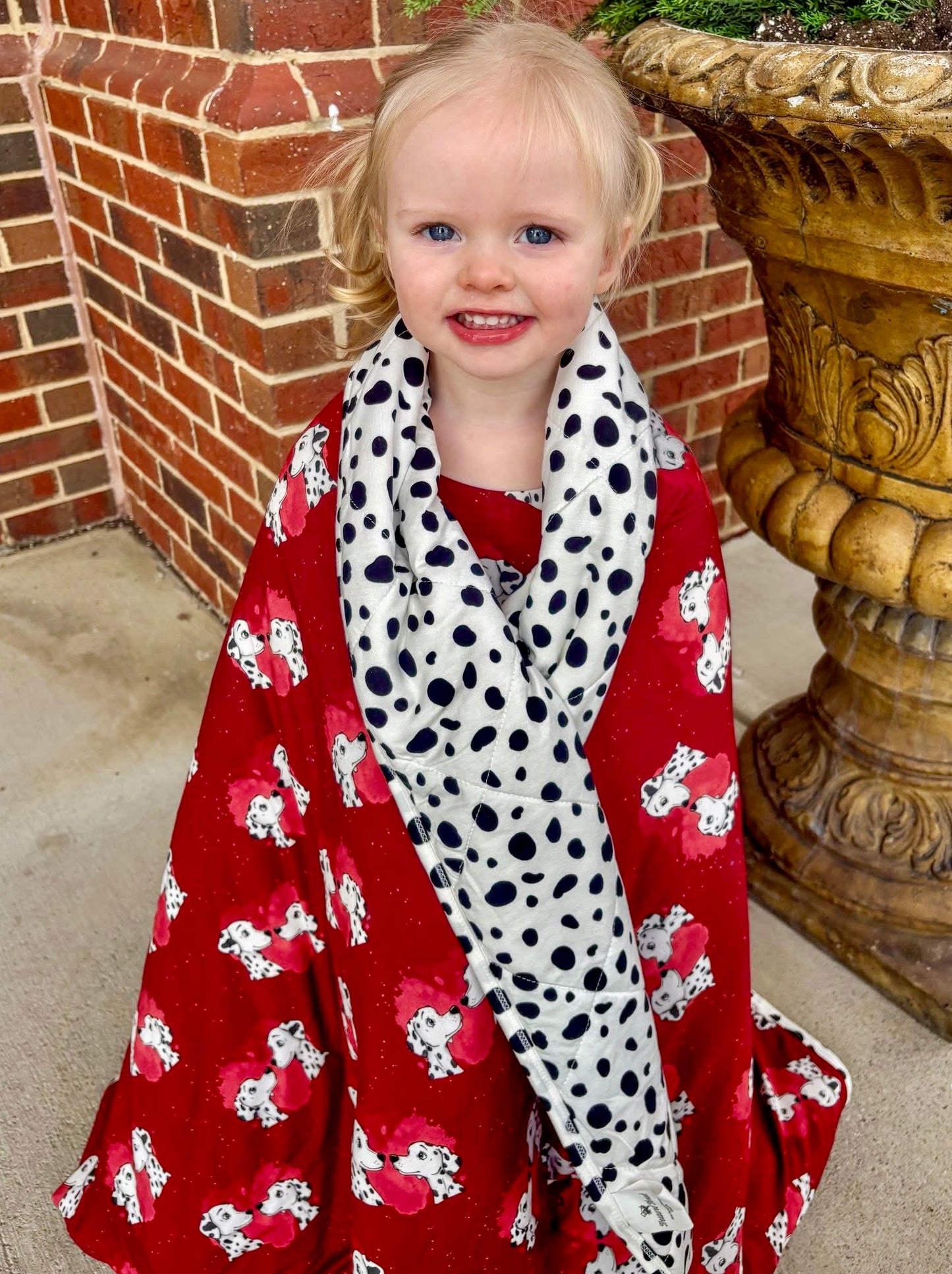 “Darling Dalmatians” Quilted Blanket