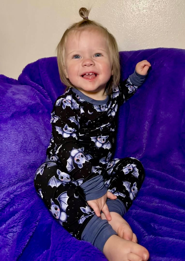 Moonlit Flutters Two-Piece Pajamas