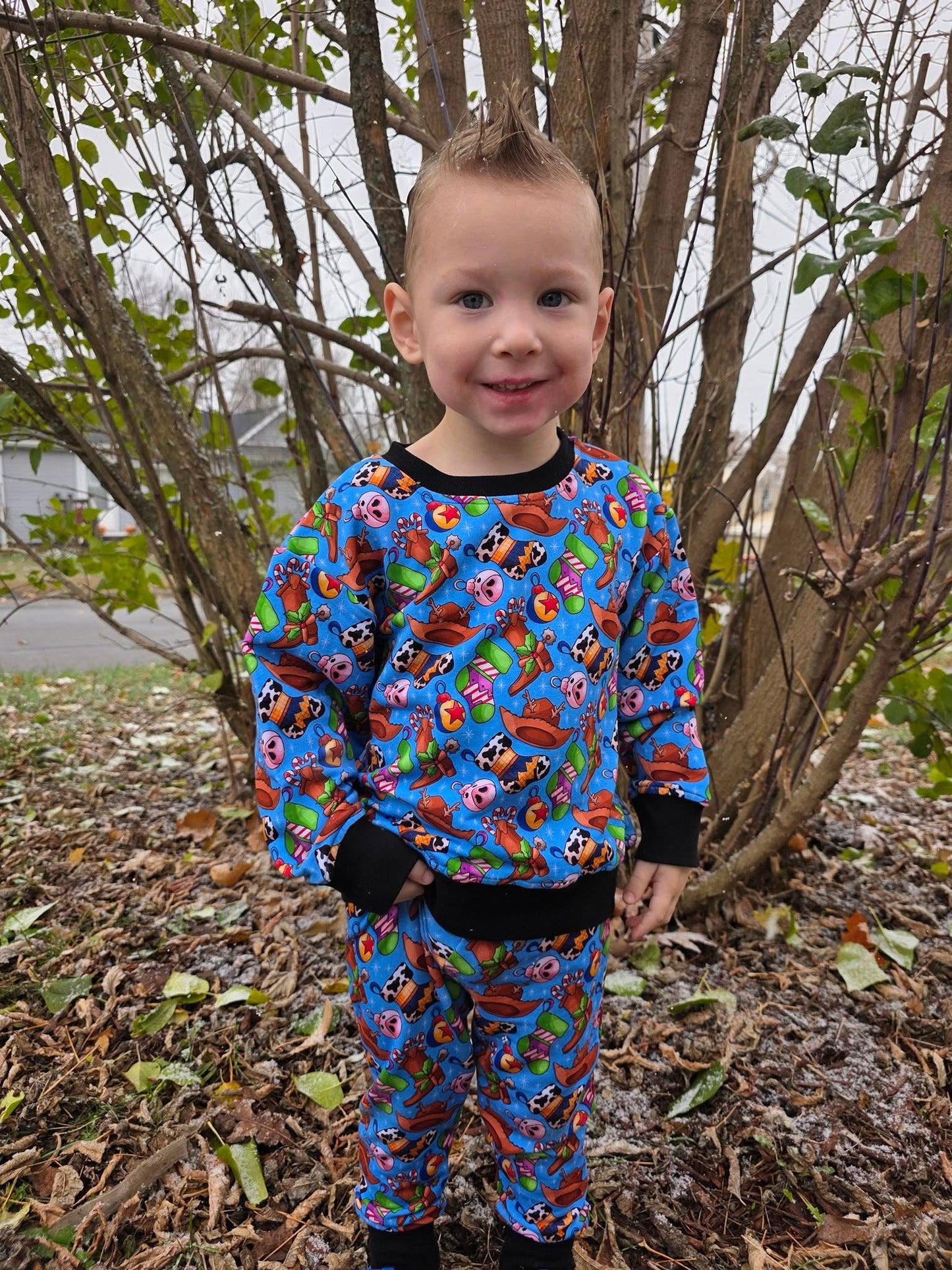 “To Infinity and Christmas” Jogger Set