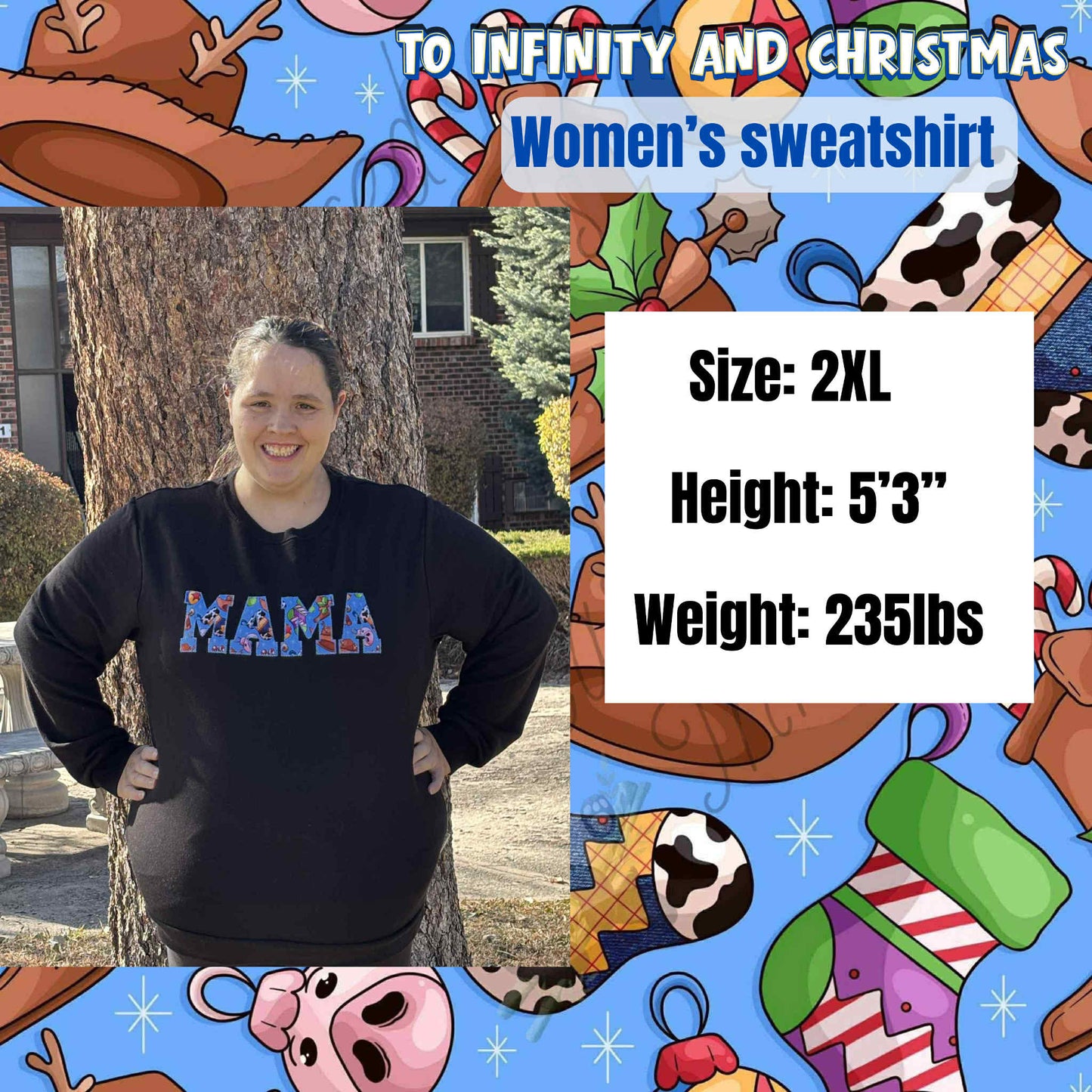 “To Infinity and Christmas” Mama Sweater