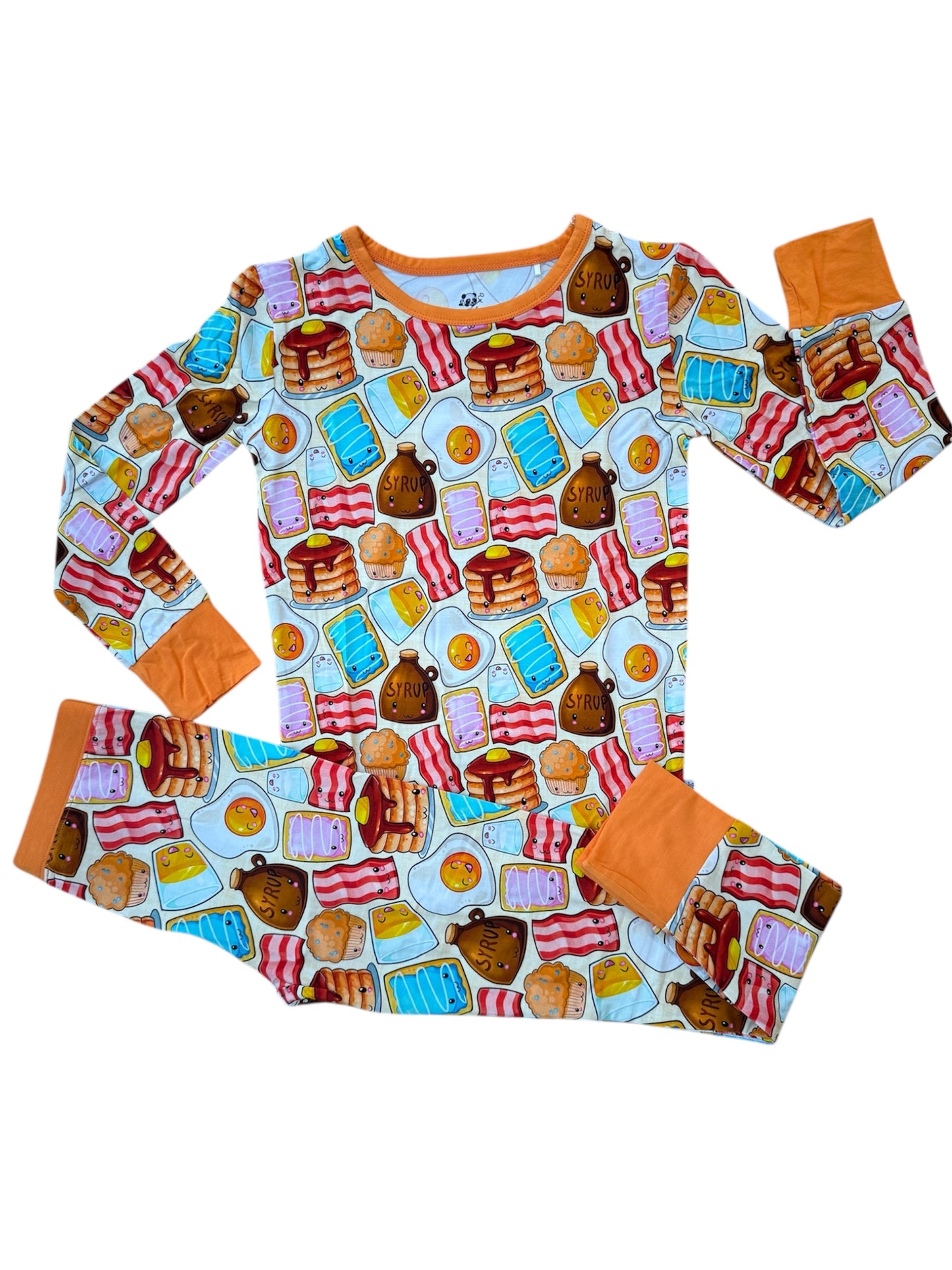 “Breakfast” Two-Piece Pajamas