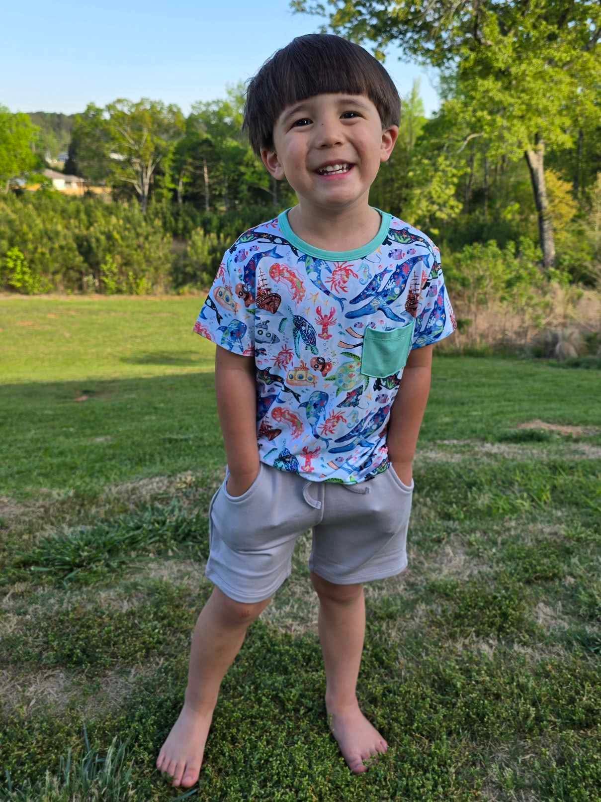 Tiny Sea Treasures Pocket T-Shirt