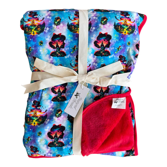 The Fairest Tale Quilted Blanket with plush backing