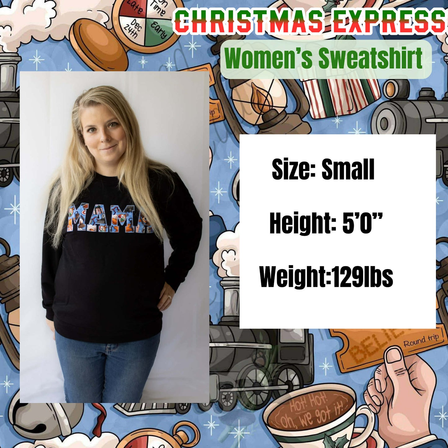 “Christmas Express” Mama Sweater