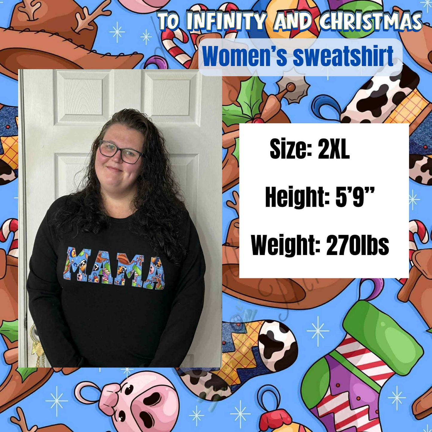 “To Infinity and Christmas” Mama Sweater