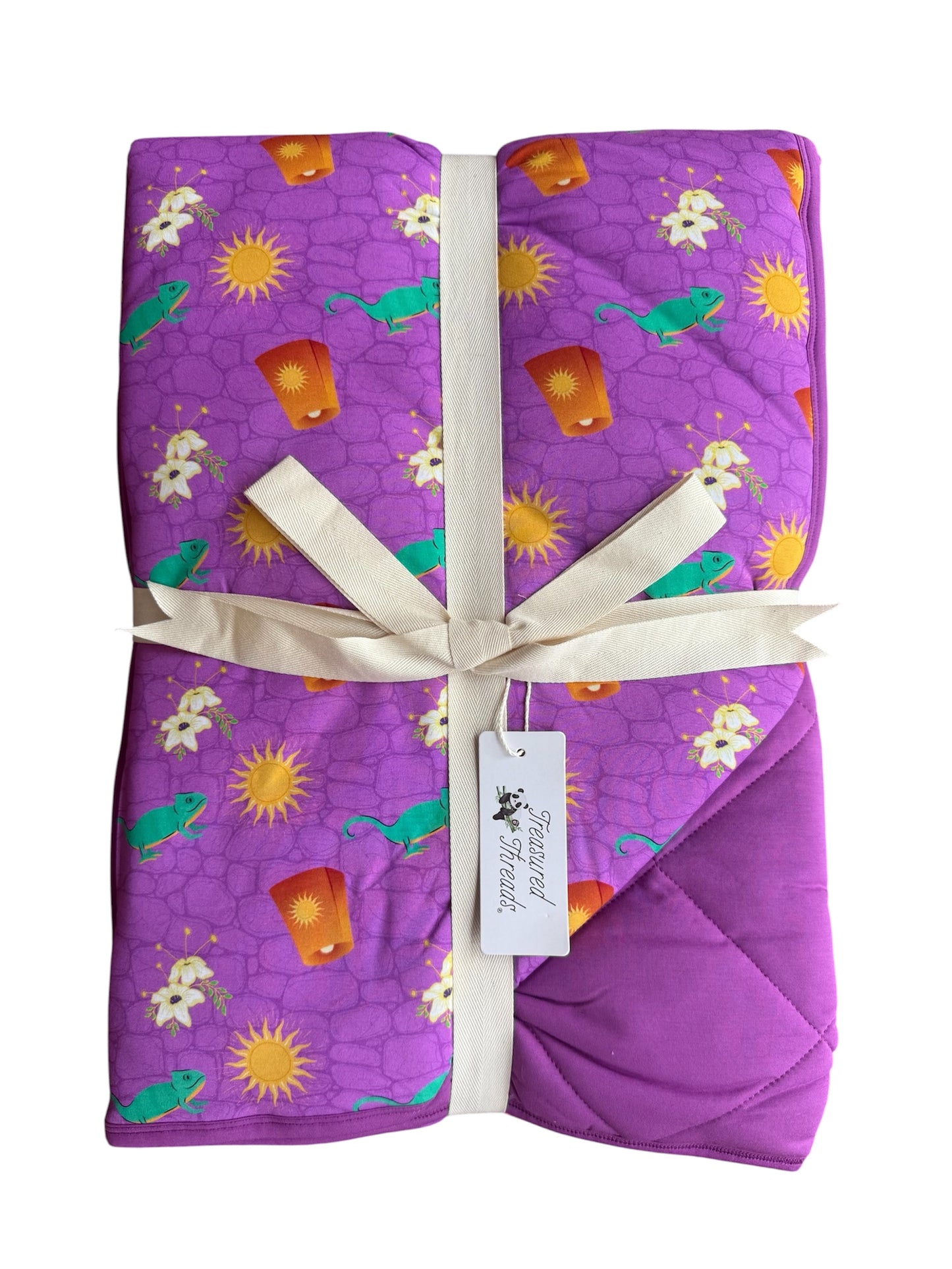Lantern Wishes Quilted Blanket