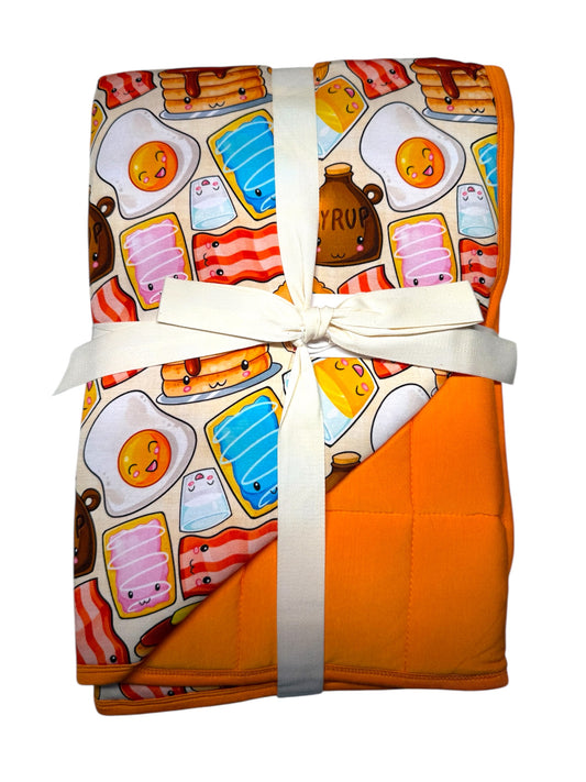 “Breakfast” Quilted Blanket